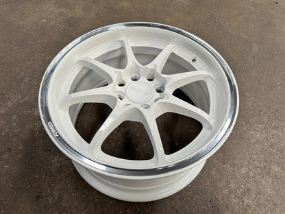 New 15X7 ET35 AOW Flow Formed CE28CR Rim (4 wheel) Gloss White 4X100