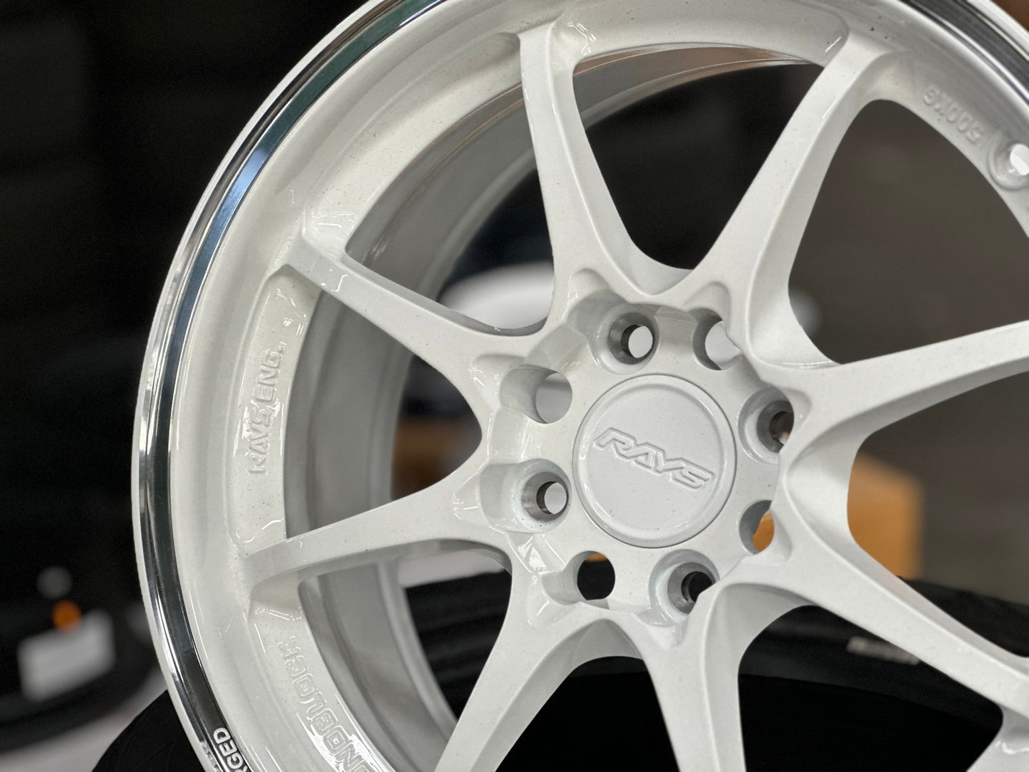 New 15X7 ET35 AOW Flow Formed CE28CR Rim (4 wheel) Gloss White 4X100