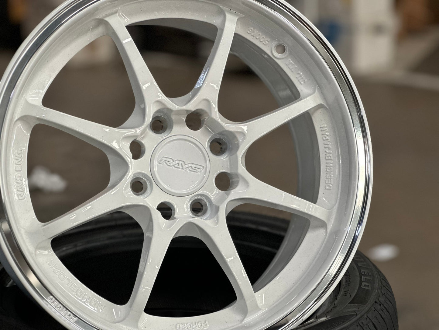 New 15X7 ET35 AOW Flow Formed CE28CR Rim (4 wheel) Gloss White 4X100