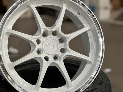 New 15X7 ET35 AOW Flow Formed CE28CR Rim (4 wheel) Gloss White 4X100