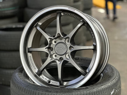 New 15X7 ET35 AOW Flow Formed CE28CR Rim (4 wheel) Matt Gunmetal 4X100