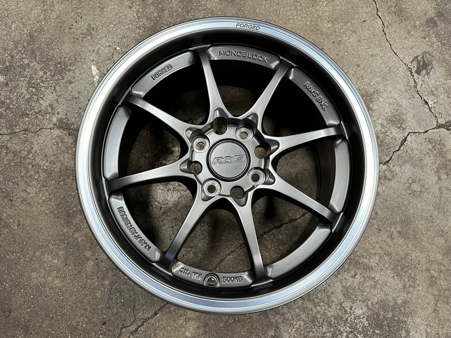 New 15X7 ET35 AOW Flow Formed CE28CR Rim (4 wheel) Matt Gunmetal 4X100