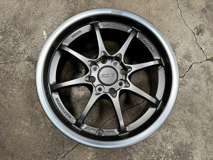 New 15X7 ET35 AOW Flow Formed CE28CR Rim (4 wheel) Matt Gunmetal 4X100