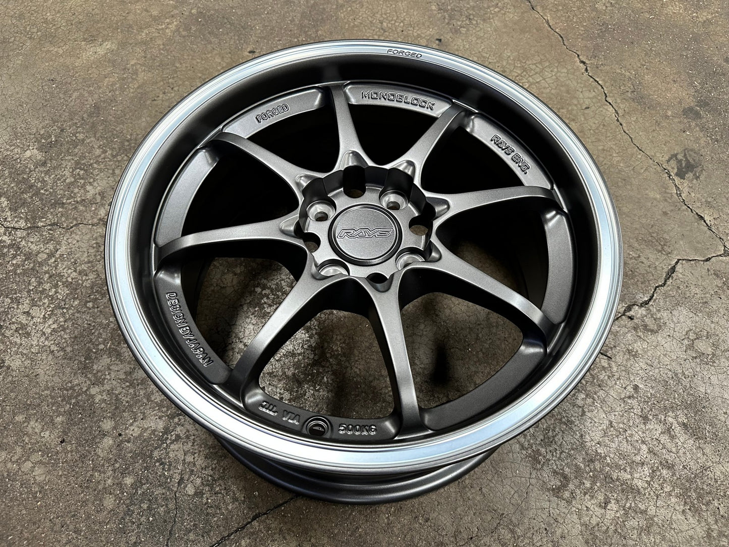 New 15X7 ET35 AOW Flow Formed CE28CR Rim (4 wheel) Matt Gunmetal 4X100