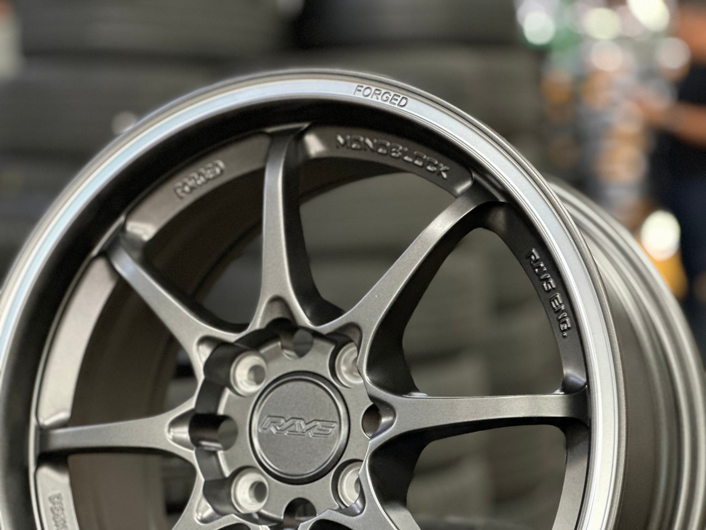 New 15X7 ET35 AOW Flow Formed CE28CR Rim (4 wheel) Matt Gunmetal 4X100