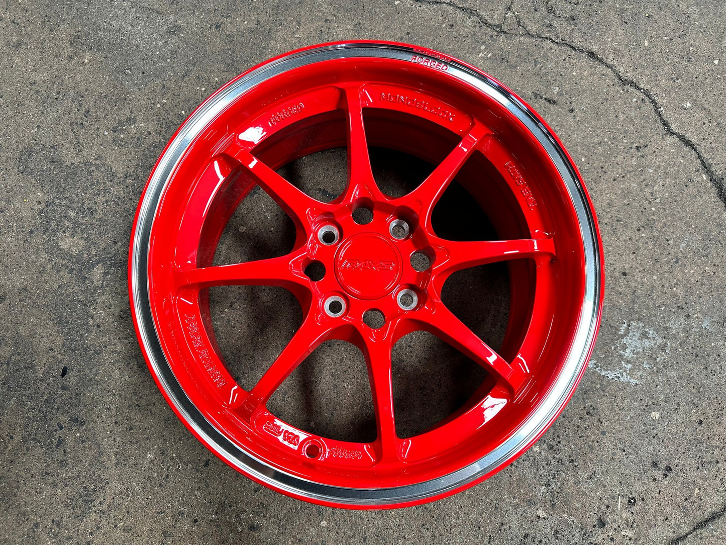 New 15X7 ET35 AOW Flow Formed CE28CR Rim (4 wheel) Gloss Red 4X100