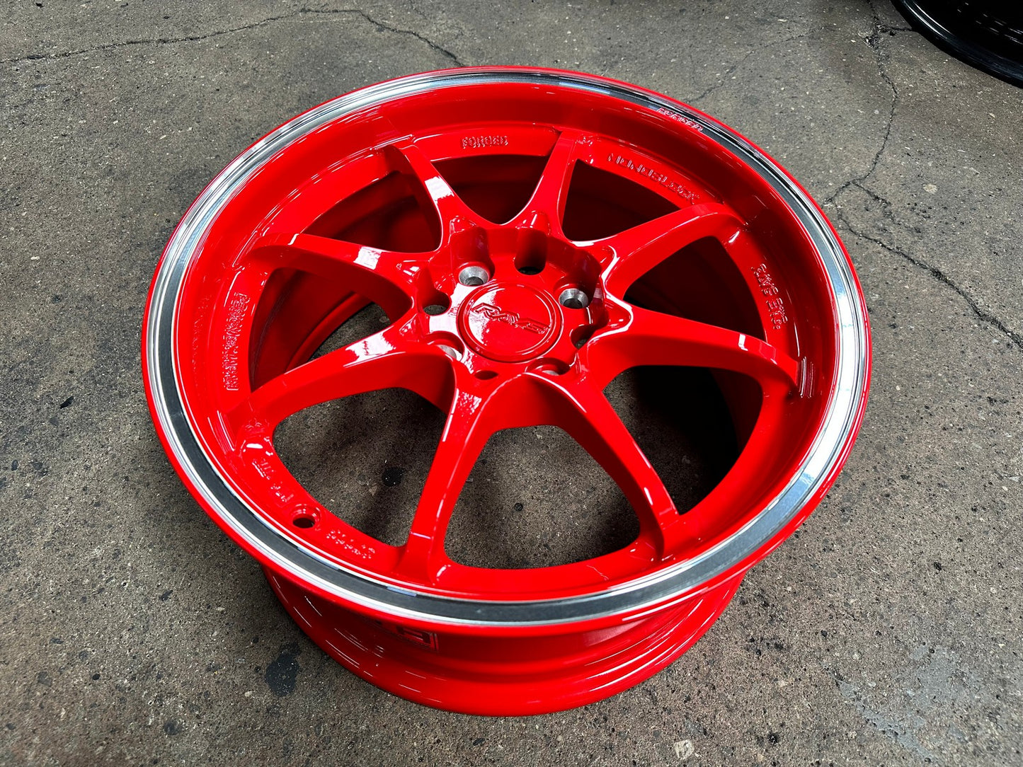 New 15X7 ET35 AOW Flow Formed CE28CR Rim (4 wheel) Gloss Red 4X100