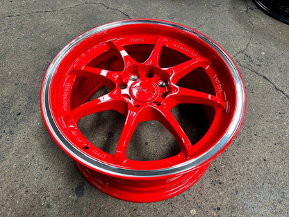 New 15X7 ET35 AOW Flow Formed CE28CR Rim (4 wheel) Gloss Red 4X100