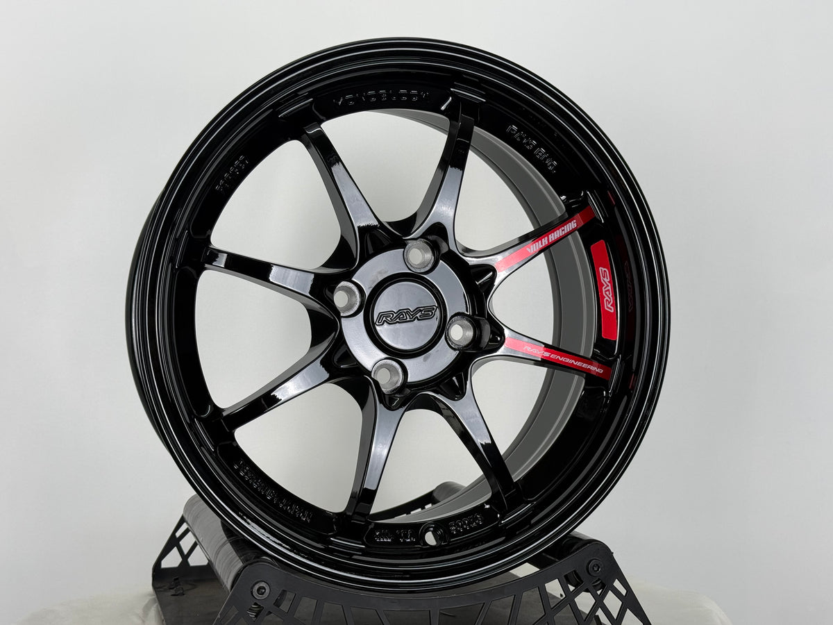 New 15X7 ET35 AOW CE28 CR Rim (4 wheel) Gloss Black 4X100