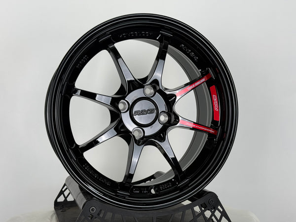 New 15X7 ET35 AOW CE28 CR Rim (4 wheel) Gloss Black 4X100