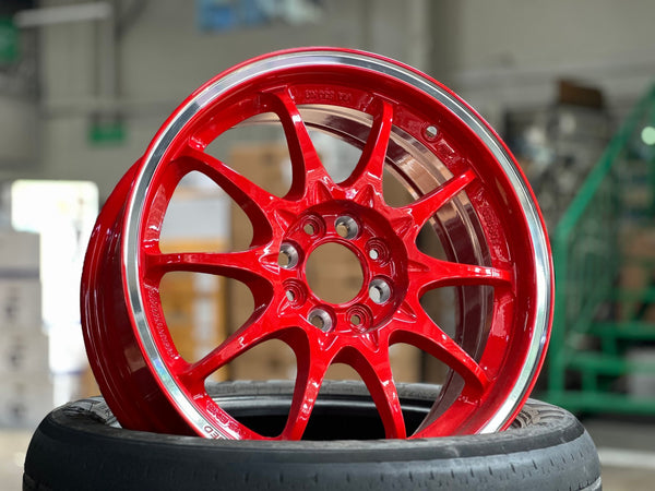 New 16X7 ET40 AOW Flow Formed CE28CR Rim (4 wheel) Gloss Red 4X100