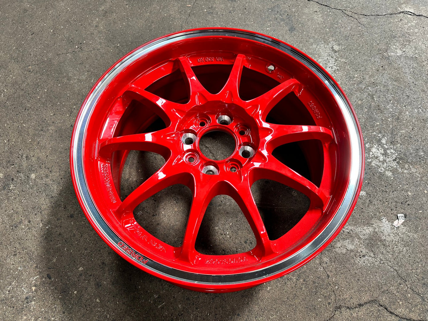 New 16X7 ET40 AOW Flow Formed CE28CR Rim (4 wheel) Gloss Red 4X100