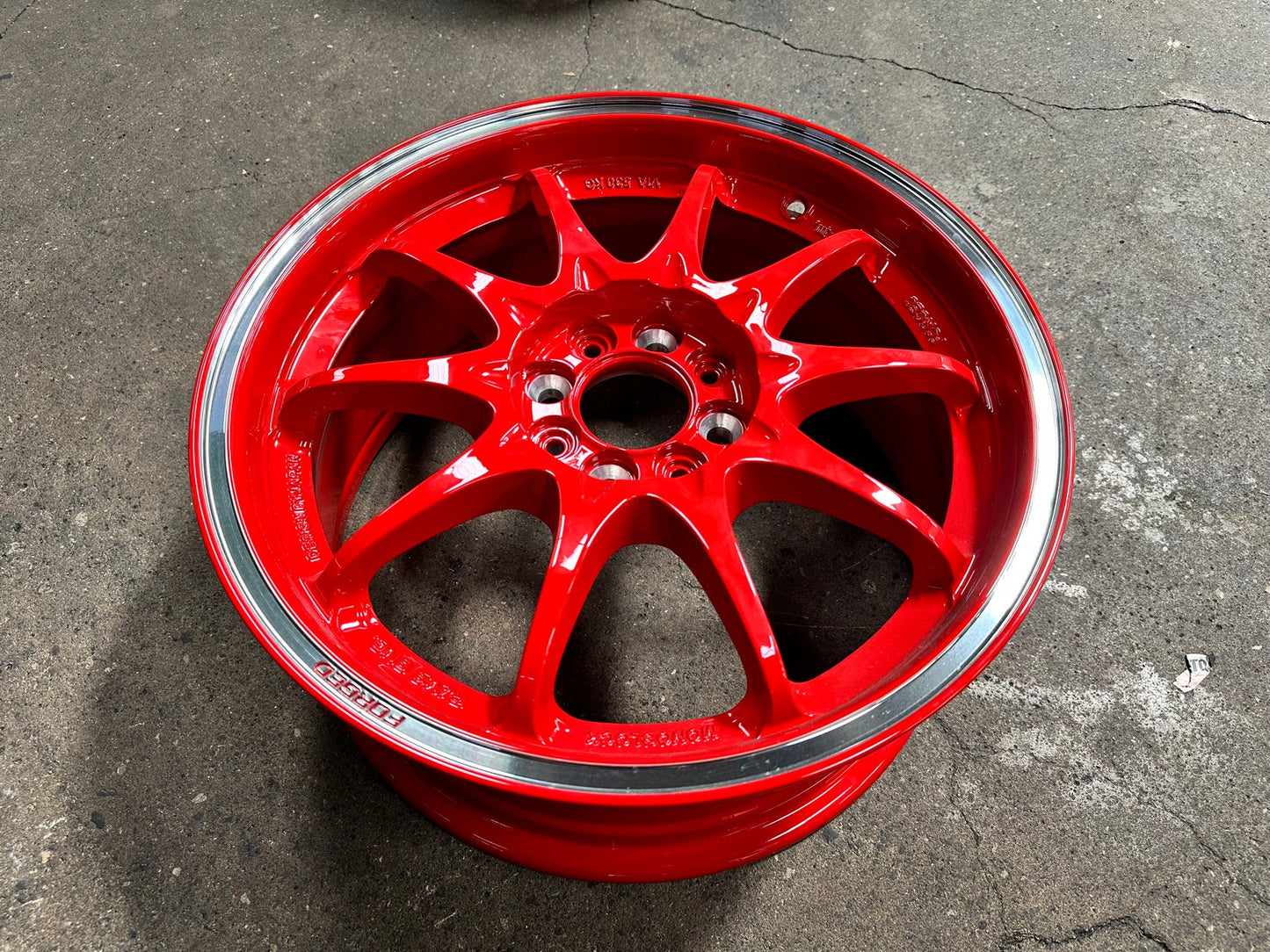New 16X7 ET40 AOW Flow Formed CE28CR Rim (4 wheel) Gloss Red 4X100