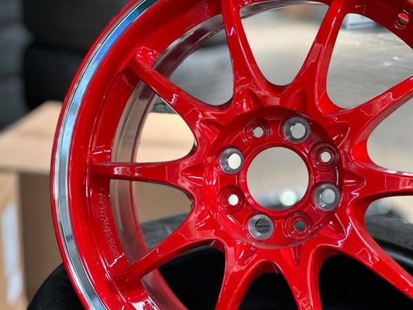 New 16X7 ET40 AOW Flow Formed CE28CR Rim (4 wheel) Gloss Red 4X100