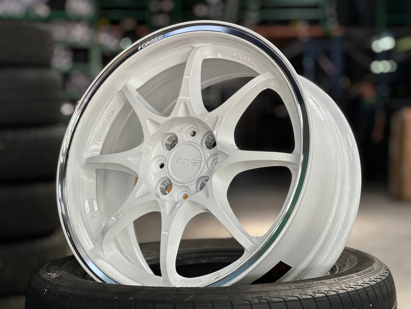 New 16X7 ET40 AOW Flow Formed CE28CR Rim (4 wheel) Gloss White 4X100