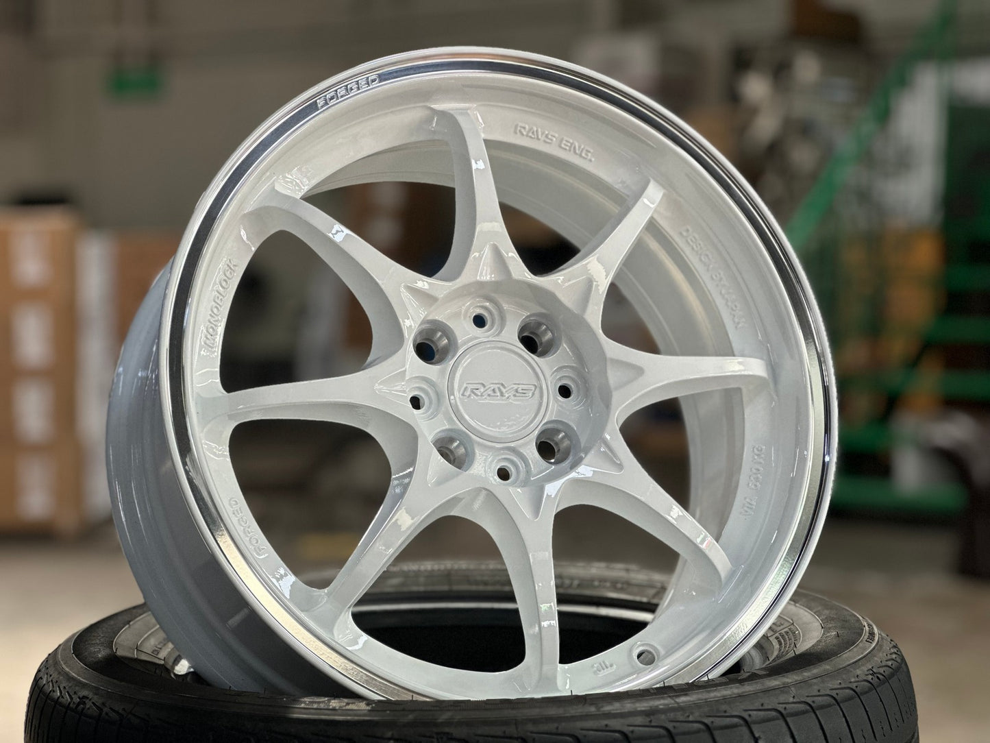 New 16X7 ET40 AOW Flow Formed CE28CR Rim (4 wheel) Gloss White 4X100