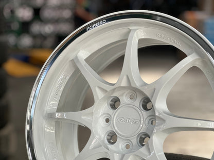 New 16X7 ET40 AOW Flow Formed CE28CR Rim (4 wheel) Gloss White 4X100
