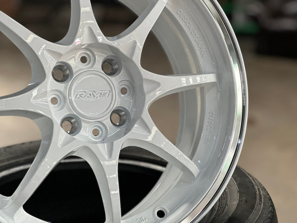 New 16X7 ET40 AOW Flow Formed CE28CR Rim (4 wheel) Gloss White 4X100