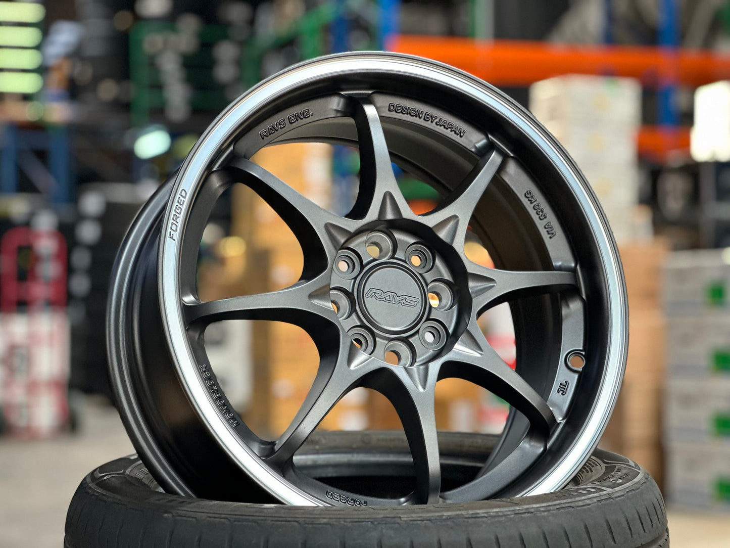 New 16X7 ET40 AOW Flow Formed CE28CR Rim (4 wheel) Matt Gunmetal 4X100