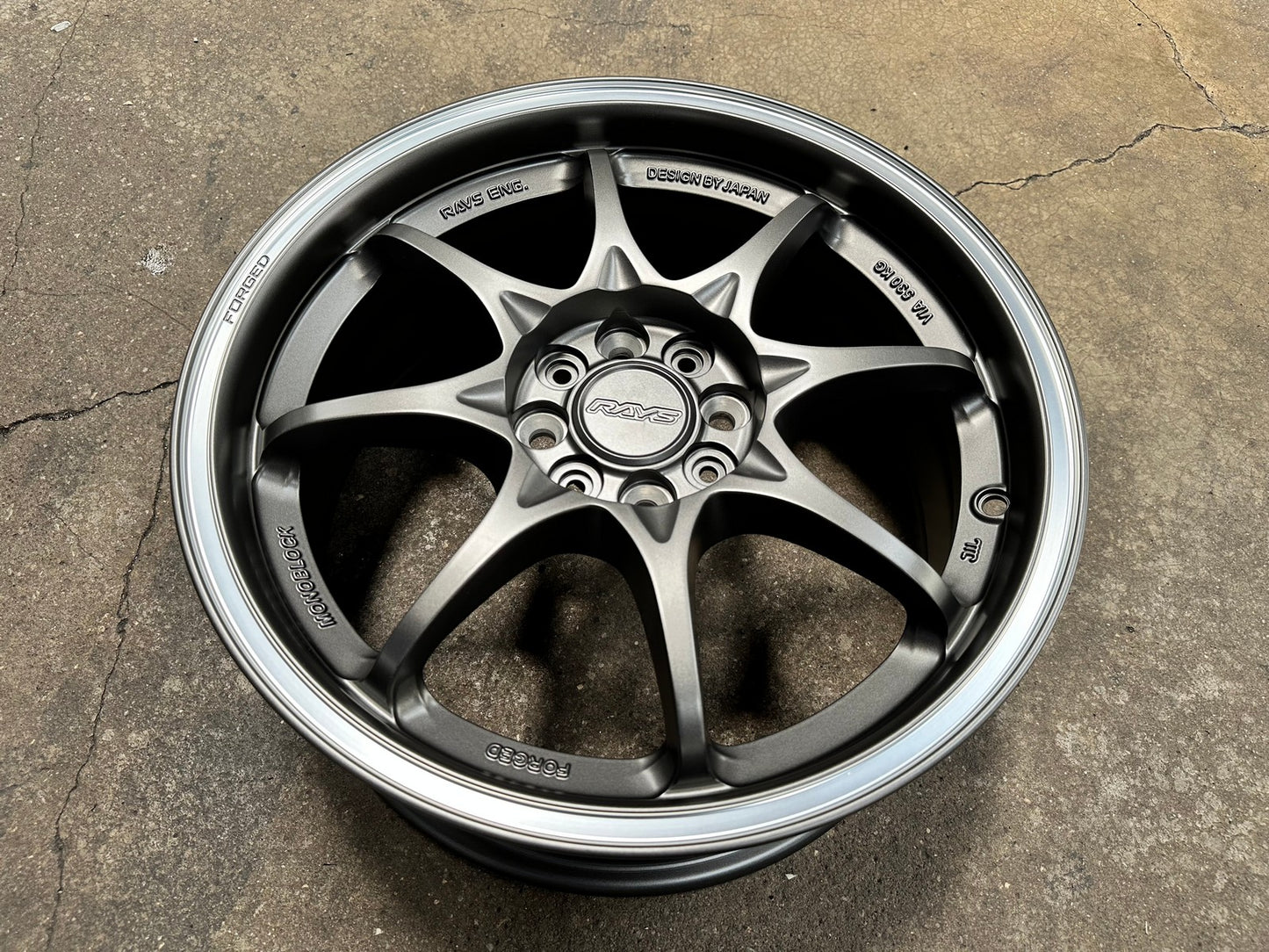New 16X7 ET40 AOW Flow Formed CE28CR Rim (4 wheel) Matt Gunmetal 4X100