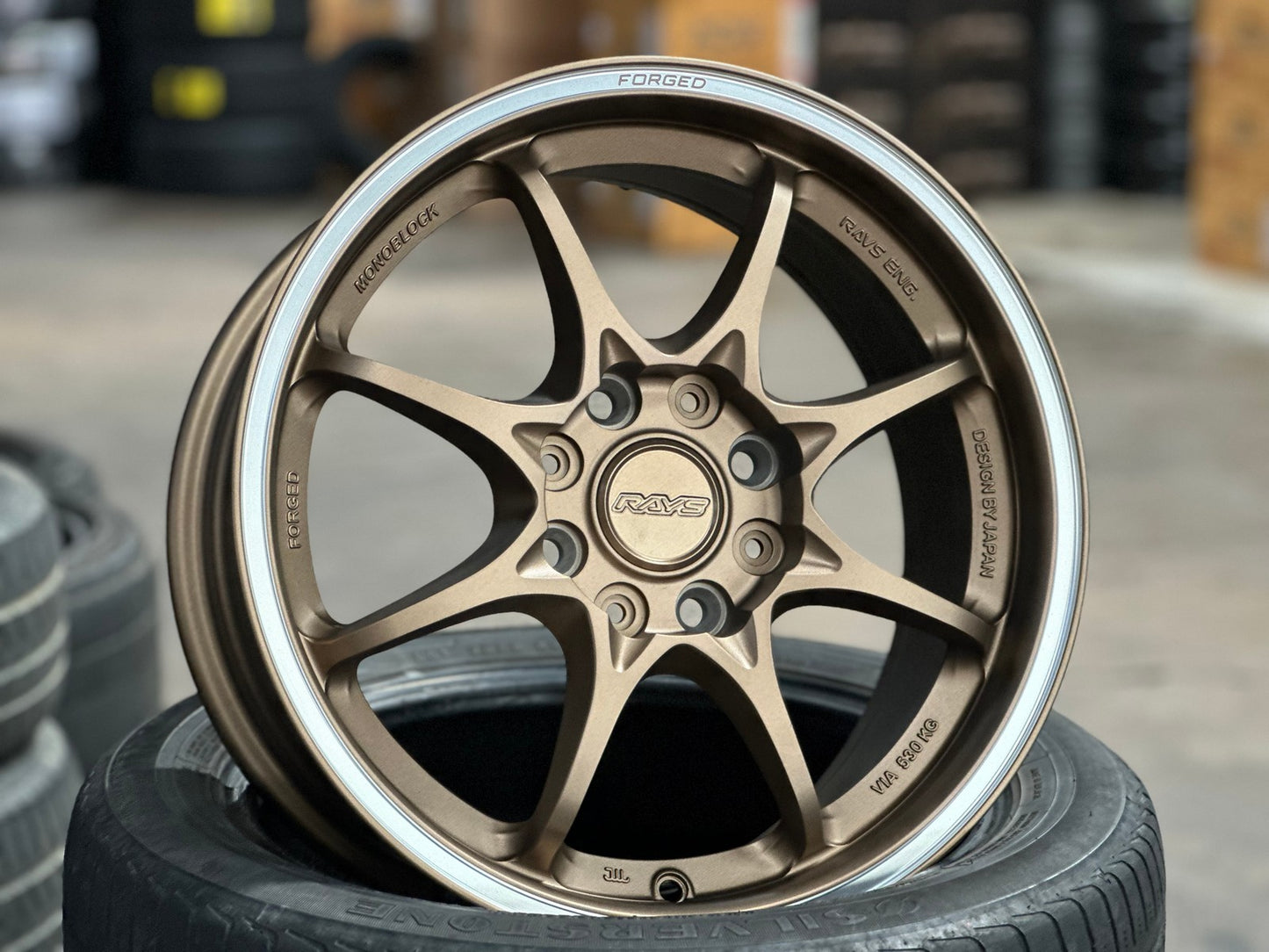New 16X7 ET40 AOW Flow Formed CE28CR Rim (4 wheel) Matt Bronze 4X114.3