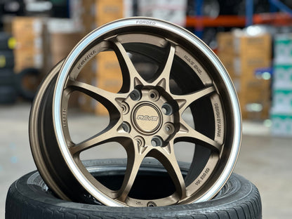 New 16X7 ET40 AOW Flow Formed CE28CR Rim (4 wheel) Matt Bronze 4X114.3