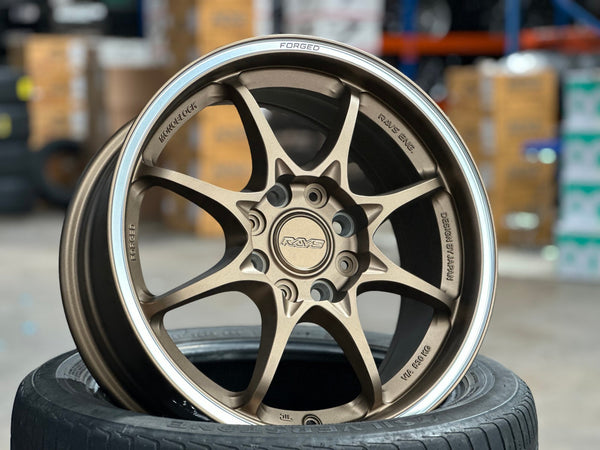 New 16X7 ET40 AOW Flow Formed CE28CR Rim (4 wheel) Matt Bronze 4X114.3