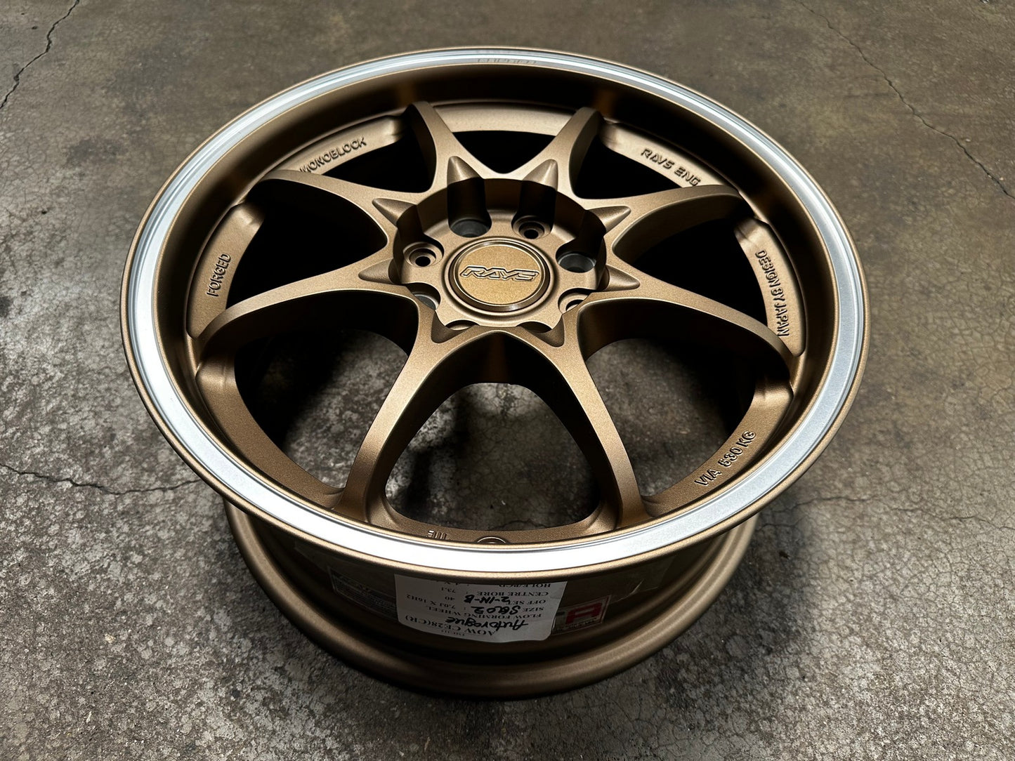 New 16X7 ET40 AOW Flow Formed CE28CR Rim (4 wheel) Matt Bronze 4X114.3