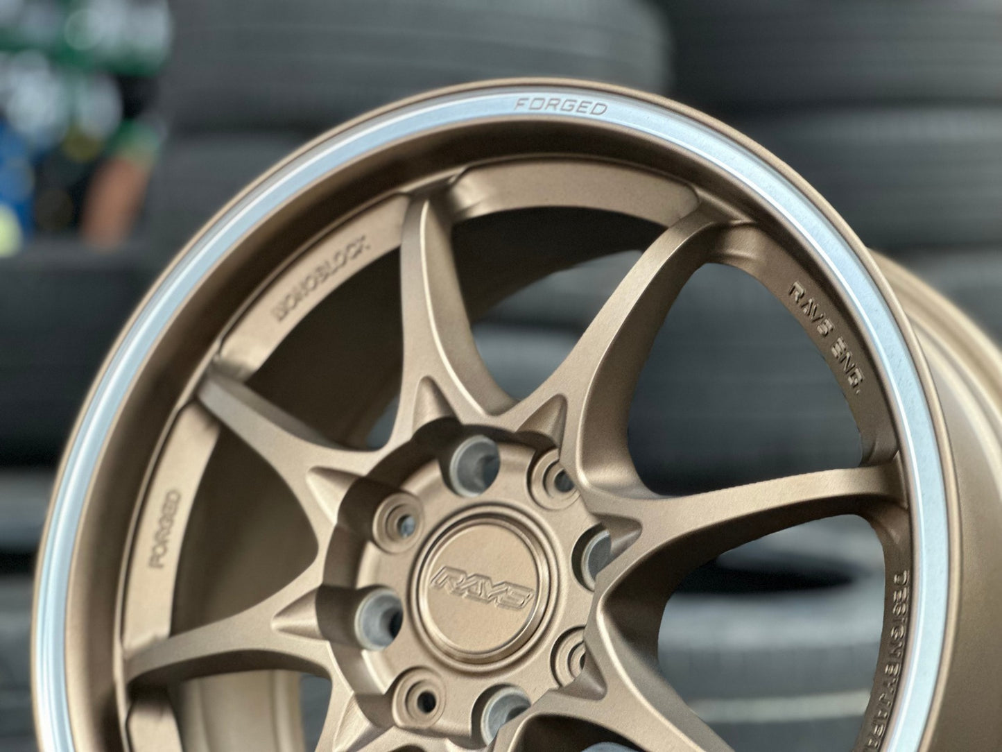 New 16X7 ET40 AOW Flow Formed CE28CR Rim (4 wheel) Matt Bronze 4X114.3