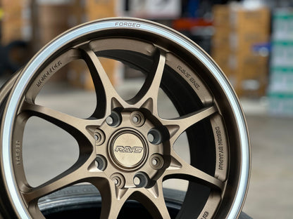 New 16X7 ET40 AOW Flow Formed CE28CR Rim (4 wheel) Matt Bronze 4X114.3