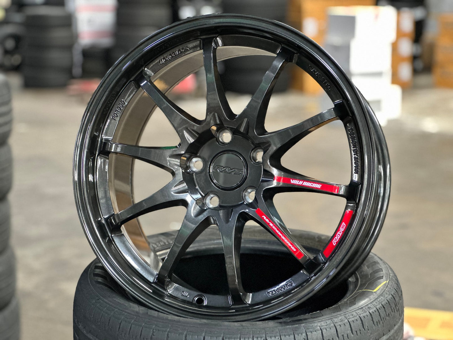 New 18X9 ET40 AOW Flow Formed CE28CR Rim (4 wheel) Gloss Gunmetal 5X112