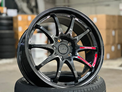 New 18X9 ET40 AOW Flow Formed CE28CR Rim (4 wheel) Gloss Gunmetal 5X112