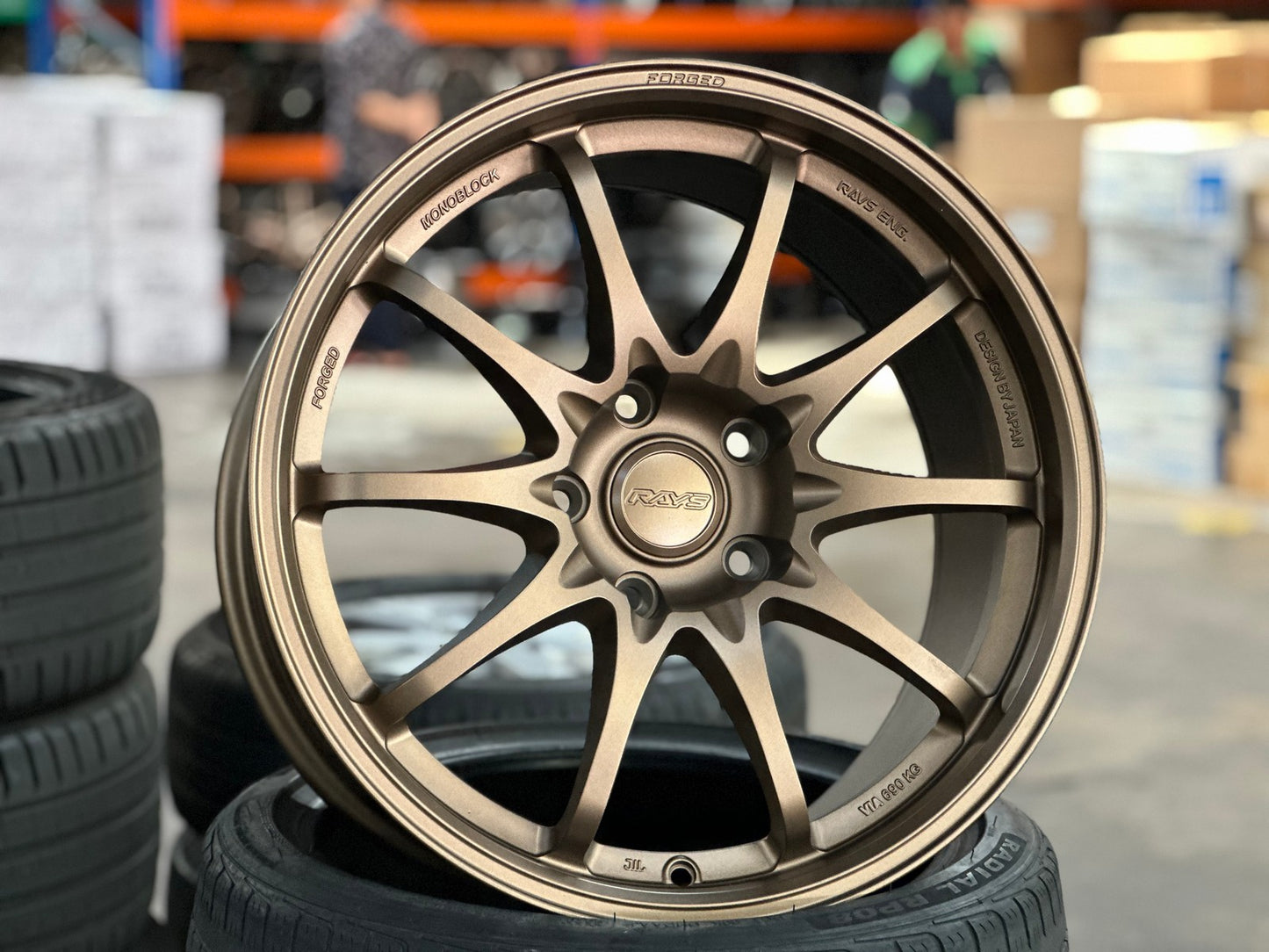 New 18X9.5 ET44 AOW Flow Formed CE28 Rim (4 wheel) Matt Bronze 5X120