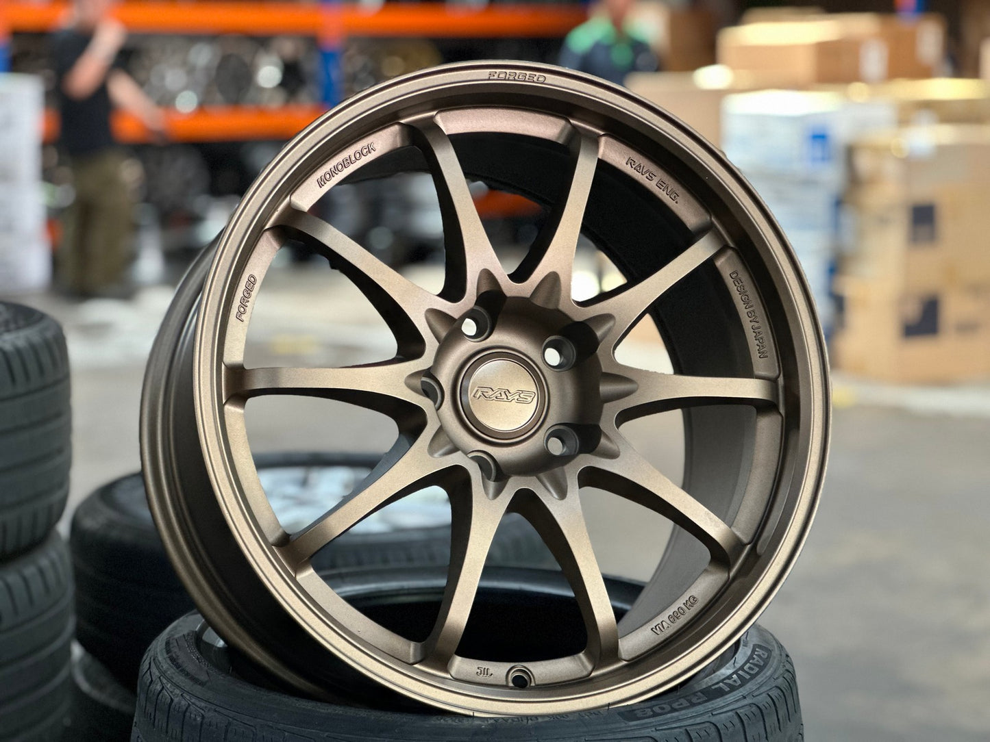 New 18X9.5 ET44 AOW Flow Formed CE28 Rim (4 wheel) Matt Bronze 5X120