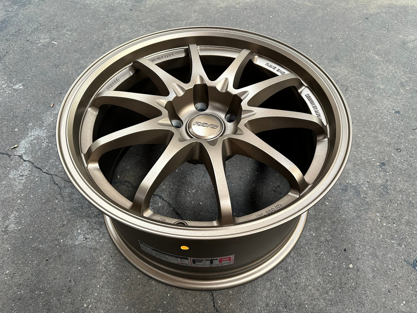 New 18X9.5 ET44 AOW Flow Formed CE28 Rim (4 wheel) Matt Bronze 5X120