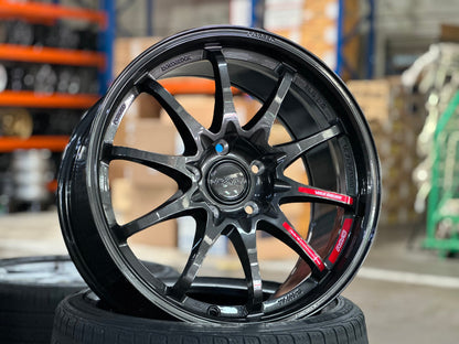 New 18X9.5 ET44 AOW Flow Formed CE28 Rim (4 wheel) Dark Gunmetal 5X120