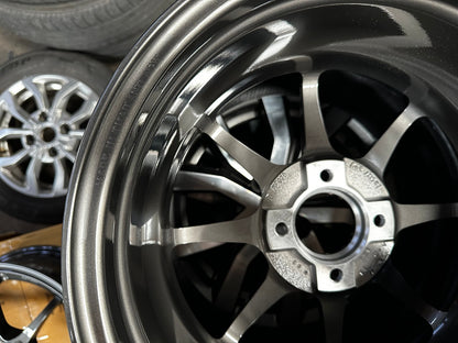 New 15X6.5 ET40 AOW Flow Formed CE28SLRim (4 wheel) Gloss Gunmetal 4X100