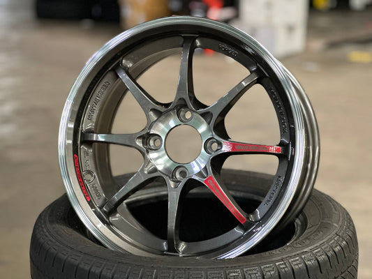 New 15X7 ET35 AOW Flow Formed CE28SLRim (4 wheel) Gloss Gunmetal 4X100