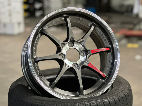 New 15X7 ET35 AOW Flow Formed CE28SLRim (4 wheel) Gloss Gunmetal 4X100