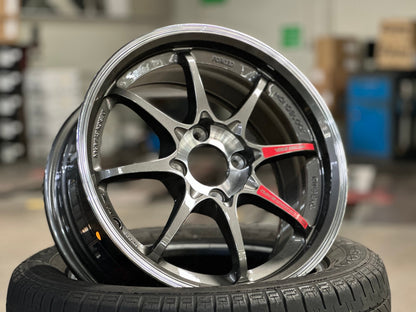 New 15X7 ET35 AOW Flow Formed CE28SLRim (4 wheel) Gloss Gunmetal 4X100