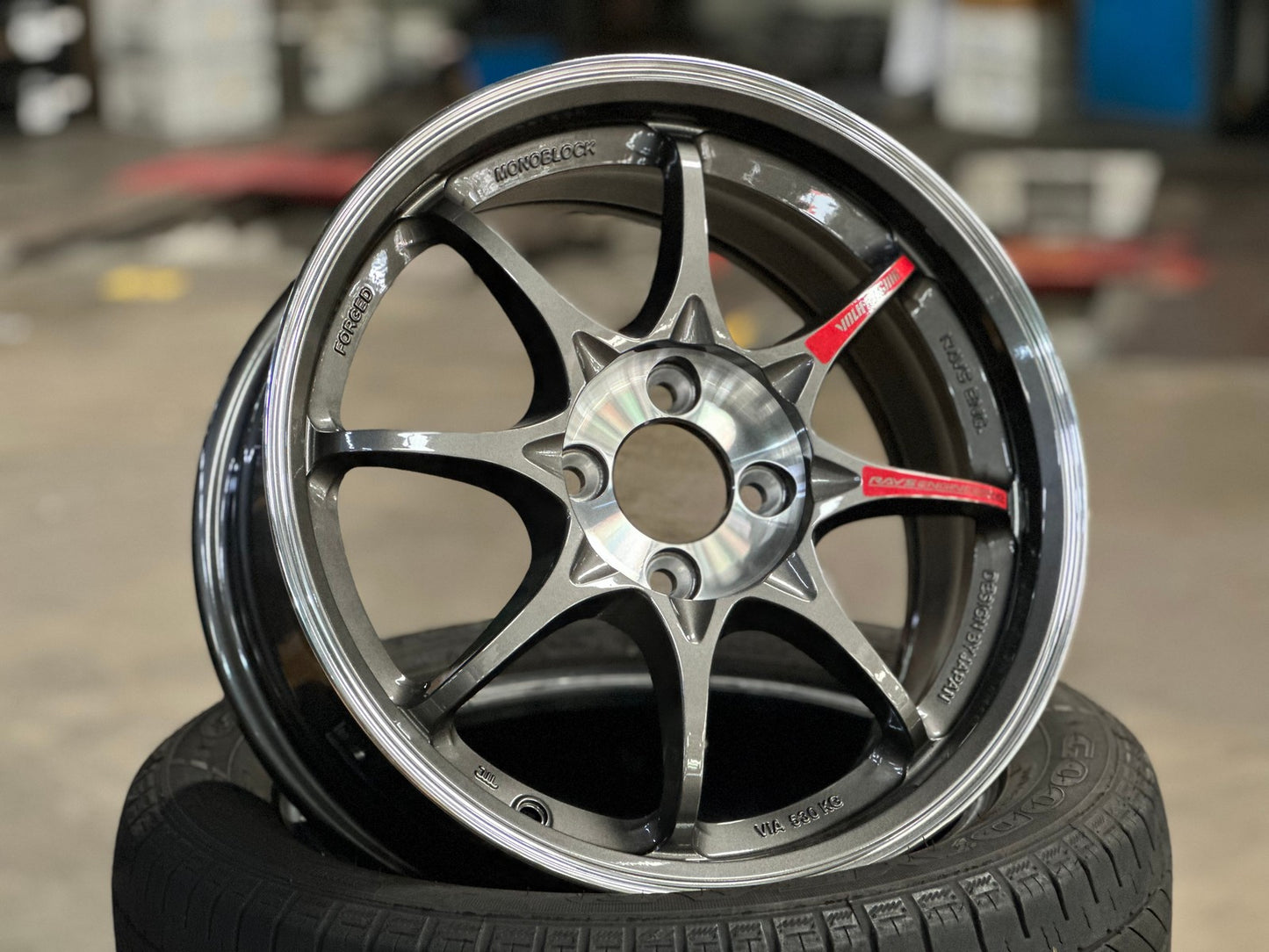 New 16X7 ET40 AOW Flow Formed CE28SLRim (4 wheel) Gloss Gunmetal 4X100