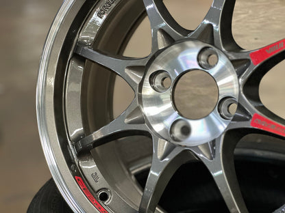 New 16X7 ET40 AOW Flow Formed CE28SLRim (4 wheel) Gloss Gunmetal 4X100