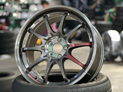 New 17X8 ET35 AOW Flow Formed CE28SLRim (4 wheel) Gloss Gunmetal 5X100