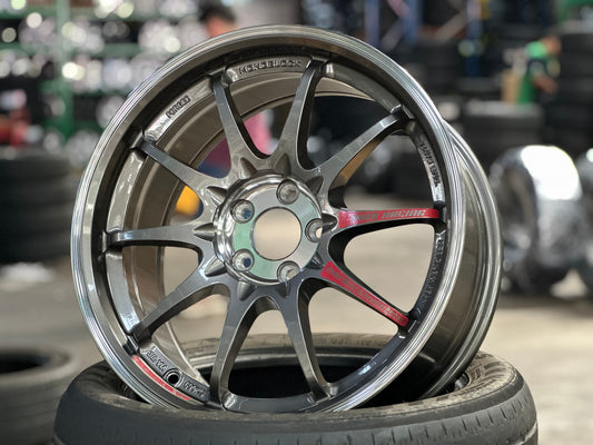 New 17X8 ET35 AOW Flow Formed CE28SLRim (4 wheel) Gloss Gunmetal 5X100