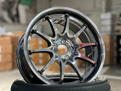 New 17X8 ET35 AOW Flow Formed CE28SLRim (4 wheel) Gloss Gunmetal 5X100