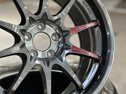 New 17X8 ET35 AOW Flow Formed CE28SLRim (4 wheel) Gloss Gunmetal 5X100