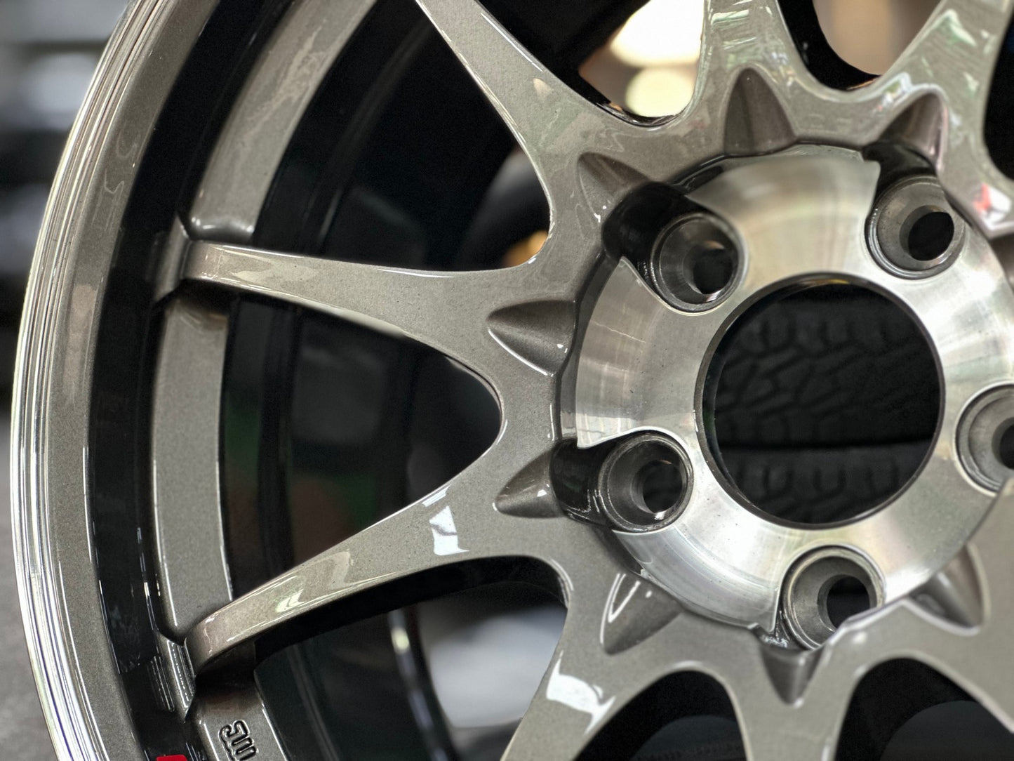 New 17X8 ET35 AOW Flow Formed CE28SLRim (4 wheel) Gloss Gunmetal 5X114.3