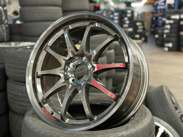 New 18X8.5 ET43 AOW Flow Formed CE28SLRim (4 wheel) Gloss Gunmetal 5X112