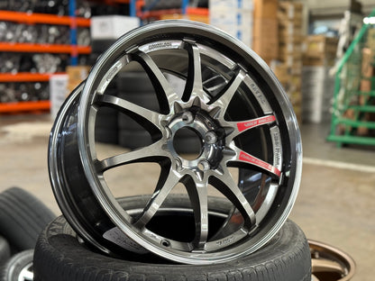 New 18X8.5 ET43 AOW Flow Formed CE28SLRim (4 wheel) Gloss Gunmetal 5X112