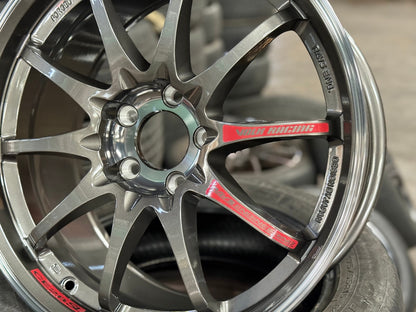 New 18X8.5 ET43 AOW Flow Formed CE28SLRim (4 wheel) Gloss Gunmetal 5X112